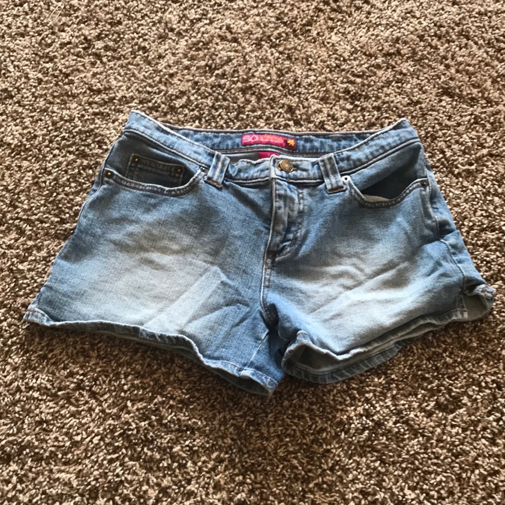 Denim shorts